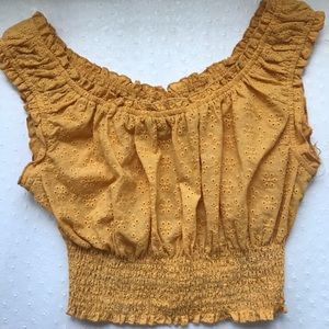 Super cute yellow crop top